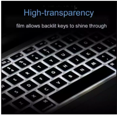 WIWU US Layout Laptop Keyboard Cover for MacBook 13"Pro touch bar A1706 15"Pro touch bar A1707 High Transparency No Letters Waterproof for MacBook Keyboard Cover